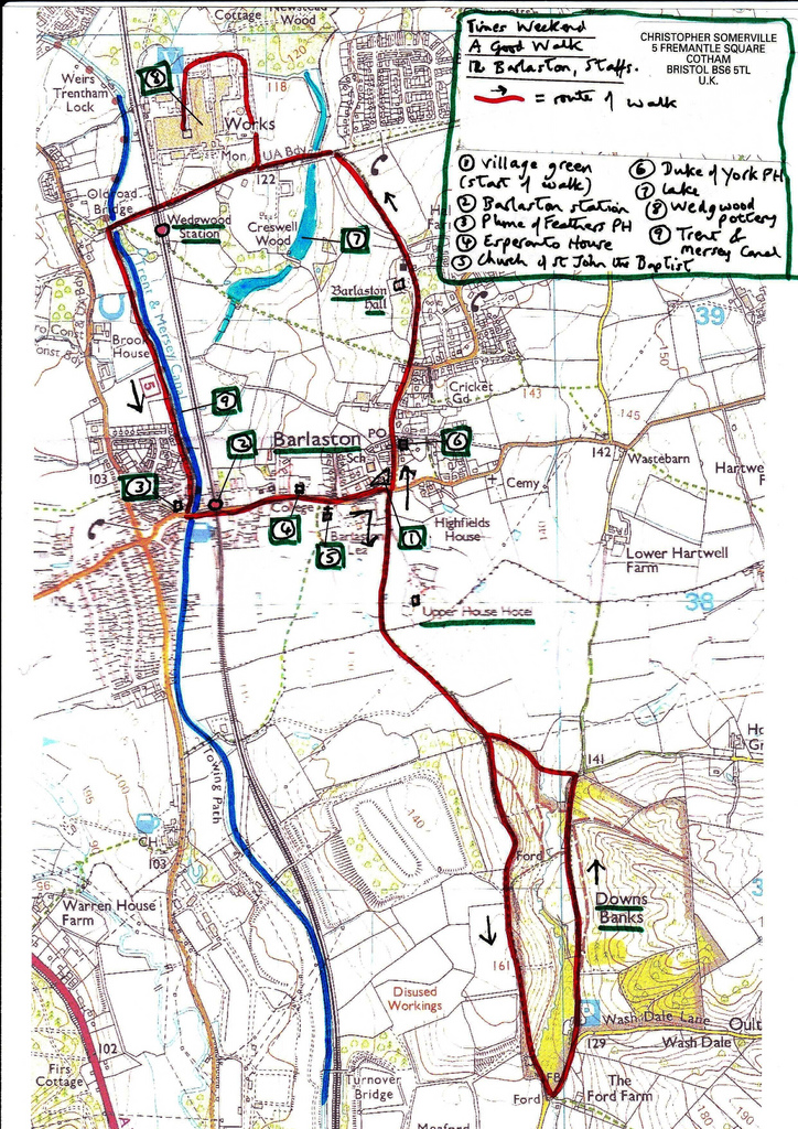 Barlaston Map