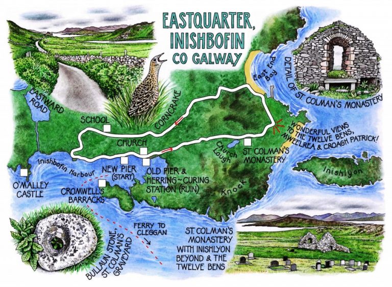 101. Eastquarter, Inishbofin - Claire's map