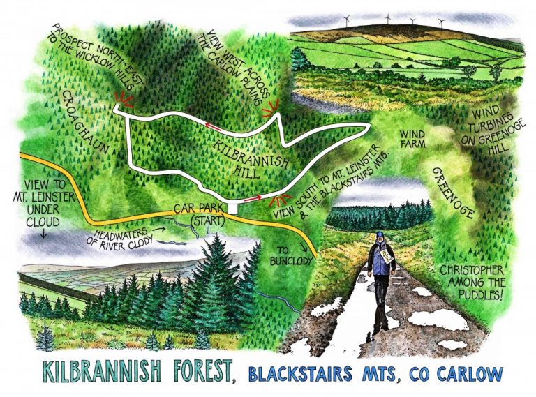 Kilbrannish Forest - Claire's map