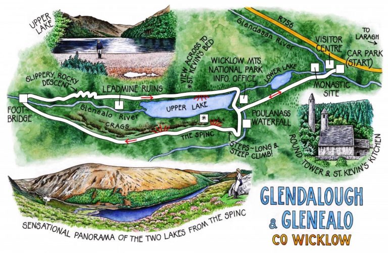 Walk of the Week - 1 May - Glendalough - Claire's map