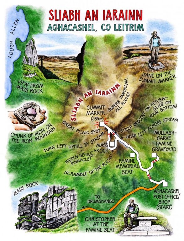 Walk of the Week - 10th July - Sliabh an Iarainn - Claire's map