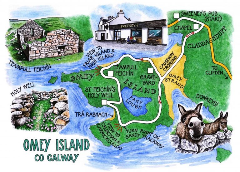 Walk of the Week - 18 Sept - Omey Island - Claire's map