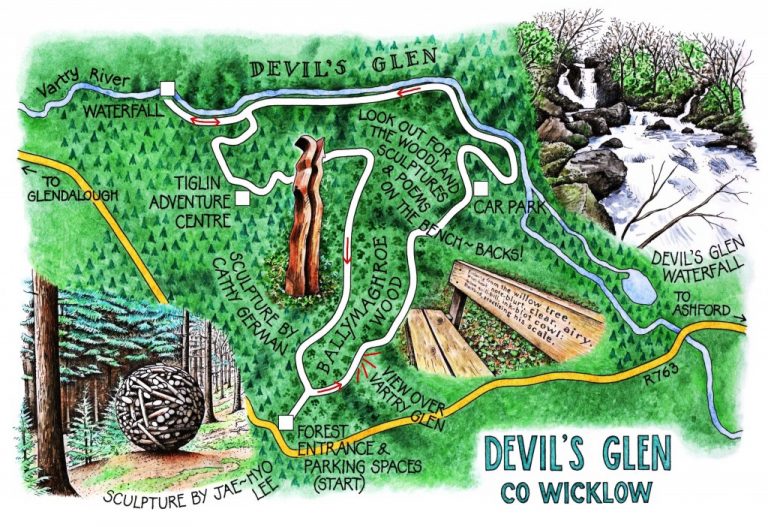 Walk of the Week - 26 March - Devil's Glen Claire's map