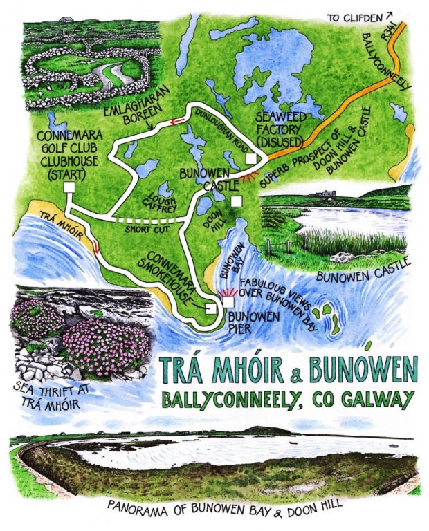 Walk of the Week - 7 August - Bunowen - Claire's map