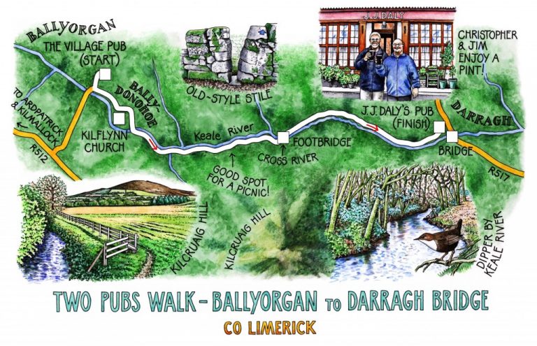 Walk of the Week - 8 May - Two Pubs Walk - Claire's map